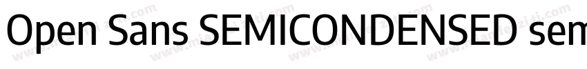 Open Sans SEMICONDENSED semibol字体转换